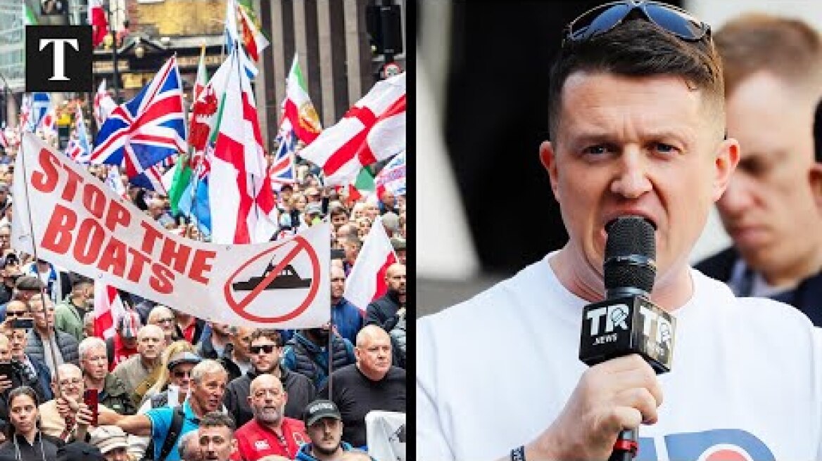 LIVE: Tommy Robinson Leads Anti-Immigration Protest in London