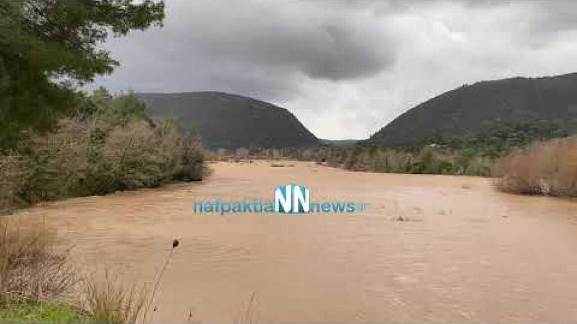 Δοκιμάστηκε η Δ.Ε. Χάλκειας από τα σημερινά ακραία καιρικά φαινόμενα.