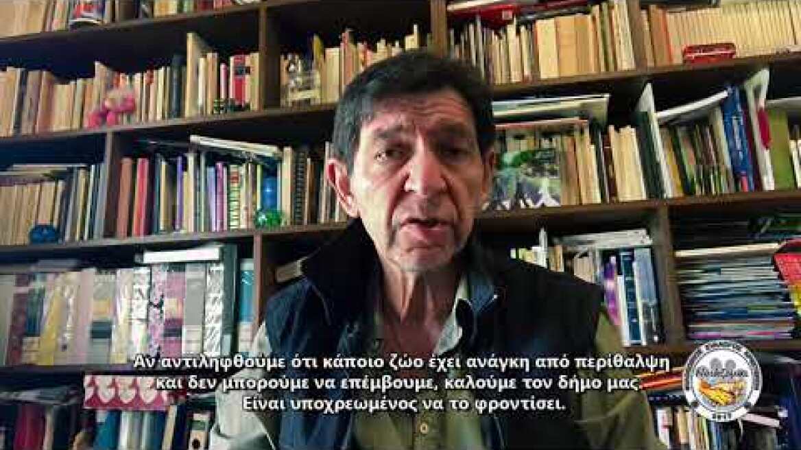 Ο ηθοποιός Γεράσιμος Σκιαδαρέσης για τα αδέσποτα εν μέσω κορονοϊού