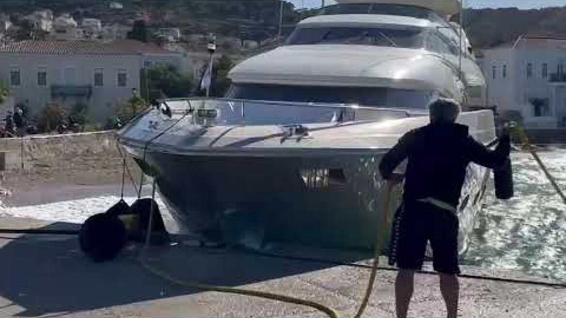 Ατύχημα με θαλαμηγό στις Σπέτσες