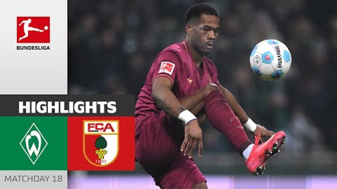 Essende efficiently! | SV Werder Bremen - FC Augsburg | Highlights | Matchday 18 – Bundesliga 24/25