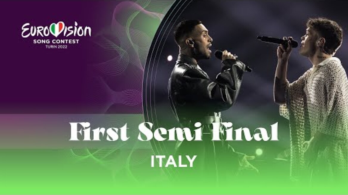 Mahmood & Blanco - Brividi - LIVE - Italy 🇮🇹 - First Semi-Final - Eurovision 2022