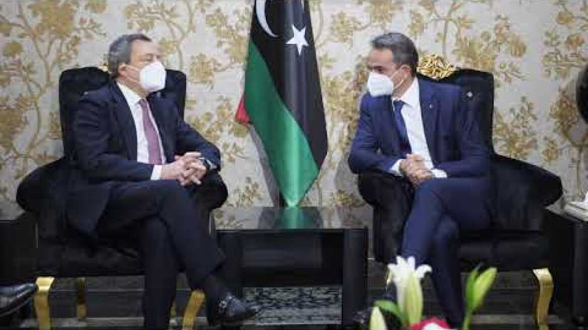 Κυριάκος Μητσοτάκης - Συνάντηση με τον Πρωθυπουργό της Ιταλίας, Μάριο Ντράγκι