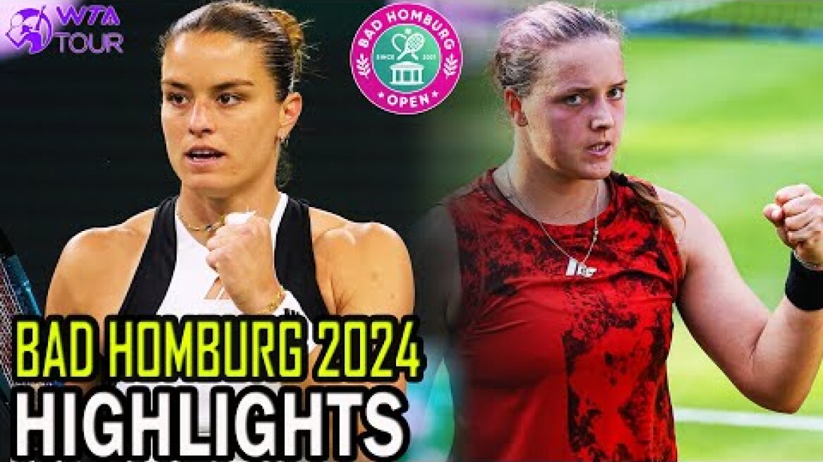 Maria Sakkari vs Jule Niemeier Round 1 Highlights | WTA Bad Homburg 2024