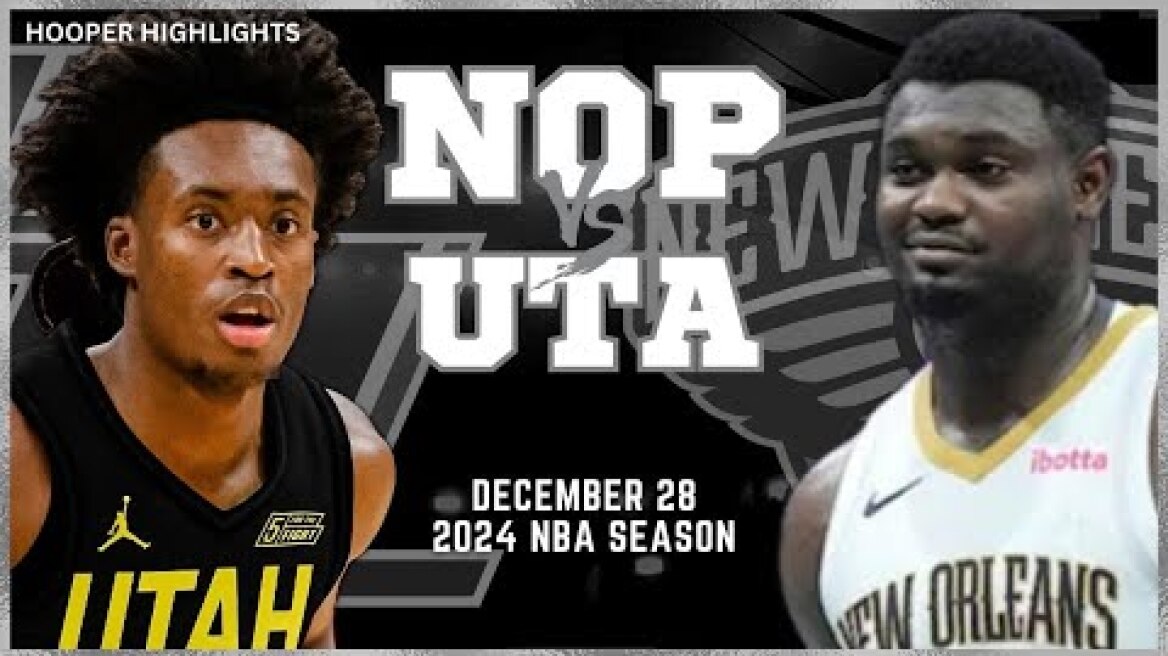 Utah Jazz vs New Orleans Pelicans Full Game Highlights | Dec 28 | 2024 NBA Season