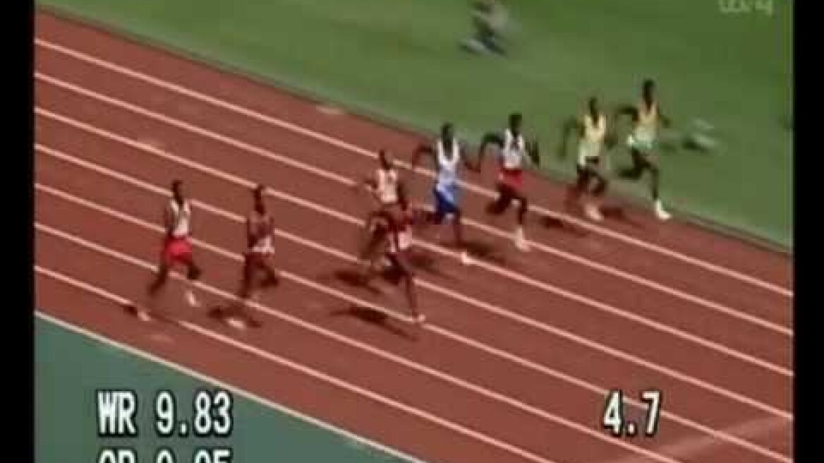 1988 Olympics Men's 100m final
