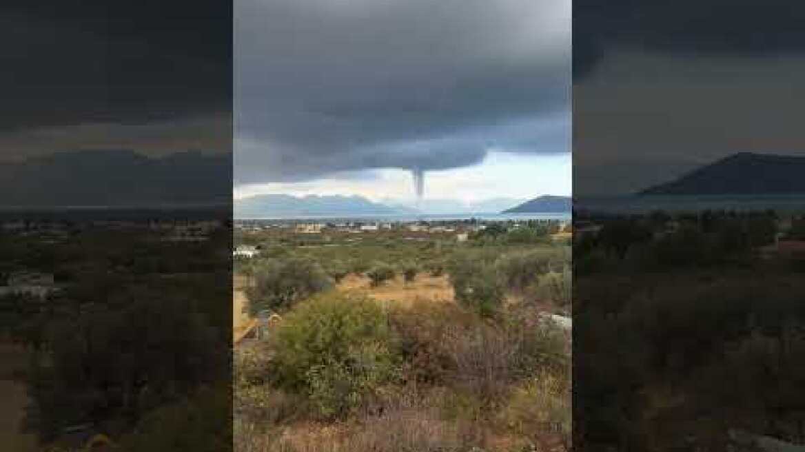 Υδροστρόβιλος στον Αργοσαρωνικό το πρωί της Τετάρτης