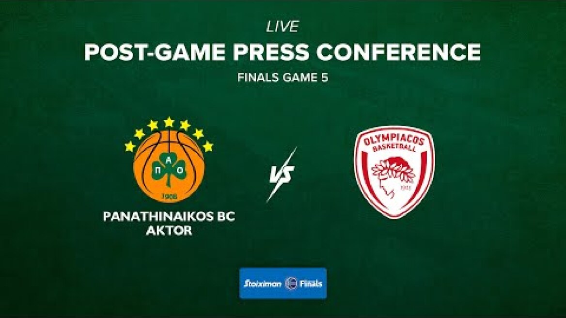 Panathinaikos BC AKTOR – Olympiacos | Post-Game Press Conference | Basket League Finals – Game 5