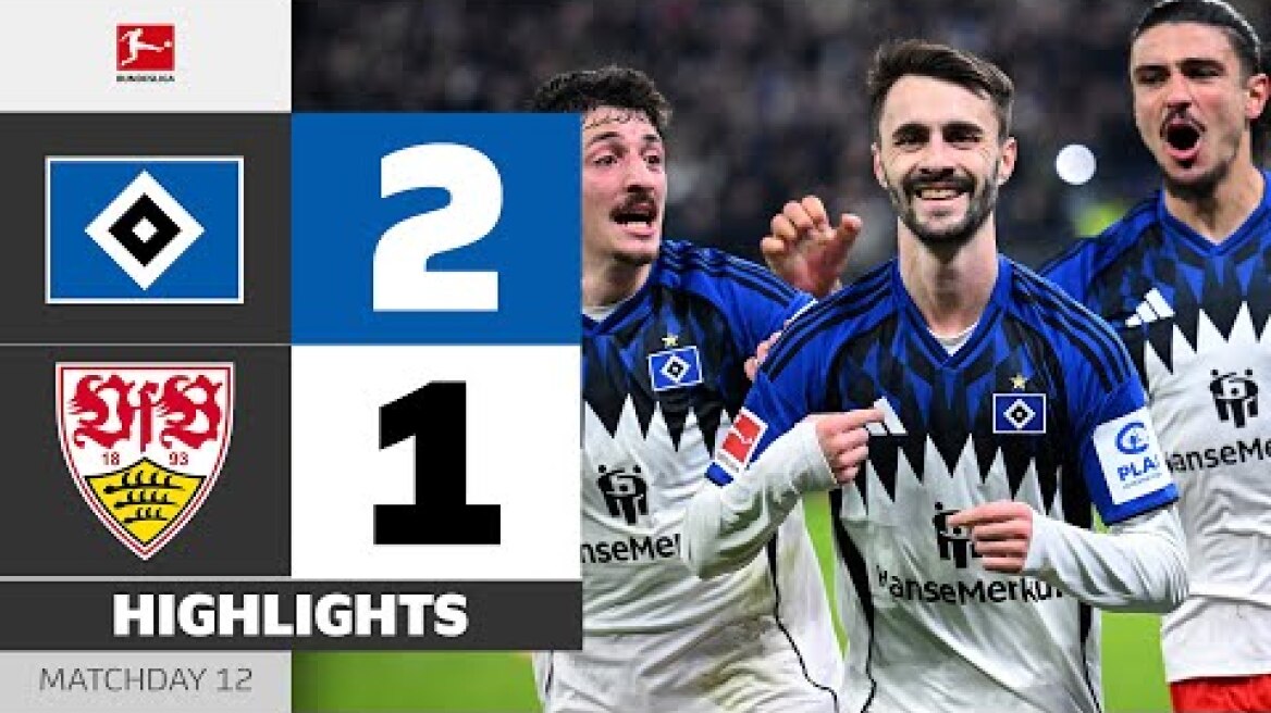 Late Drama With A Man Down! | HAMBURGER SV - VFB STUTTGART | Highlights | Matchday 12 – Bundesliga