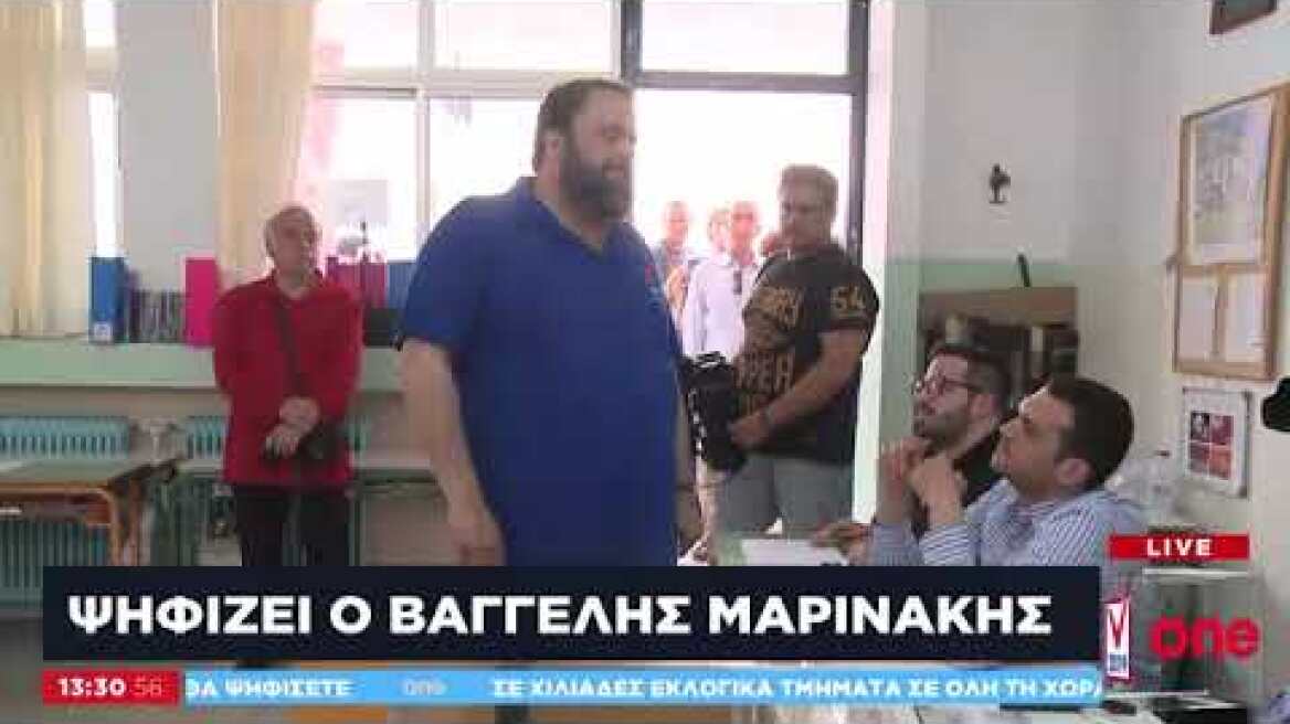 Θερμή υποδοχή του Βαγγέλη Μαρινάκη από τον λαό του Πειραιά