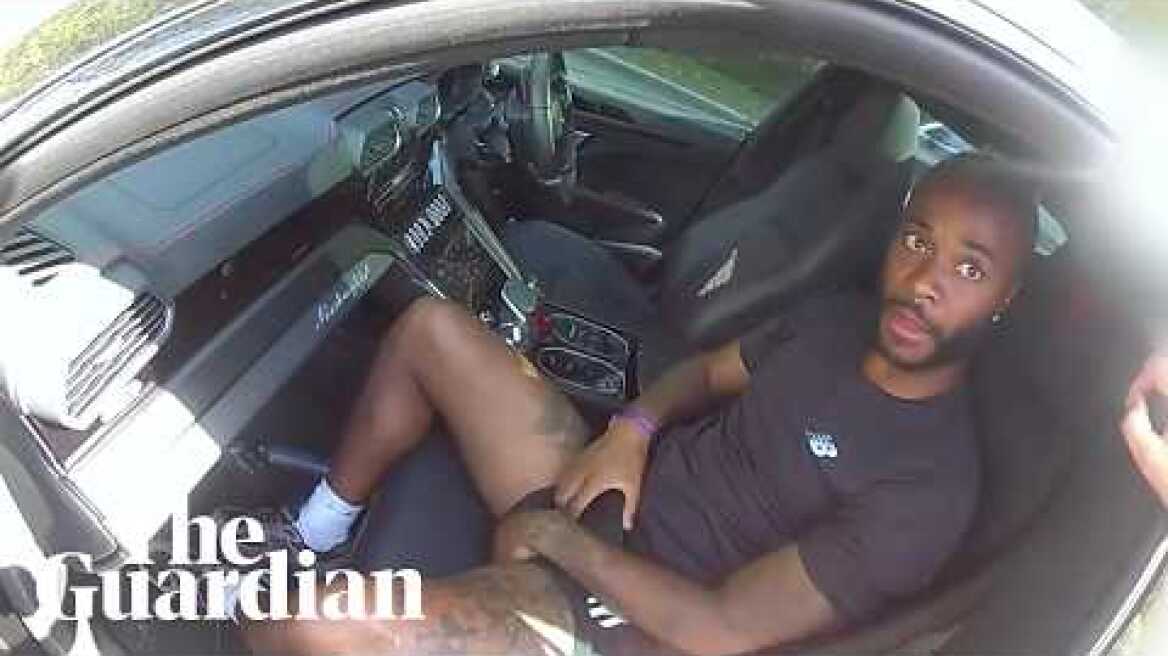 Bodycam footage shows Raheem Sterling's arrest for dangerous driving