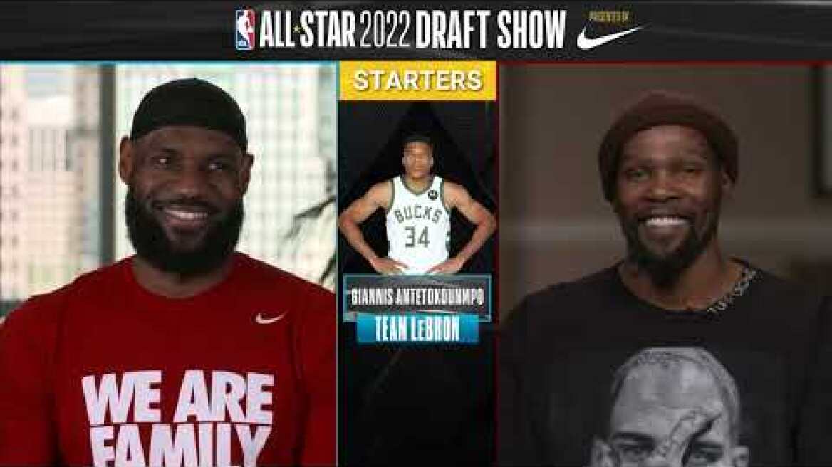 2022 NBA All-Star Draft - Team LeBron vs Team Durant - Inside The NBA