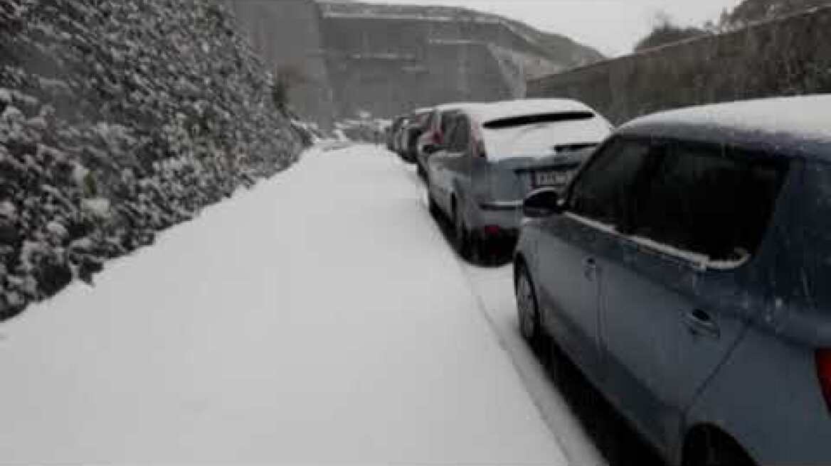 Χιόνι στην Κέρκυρα  4/1/2019