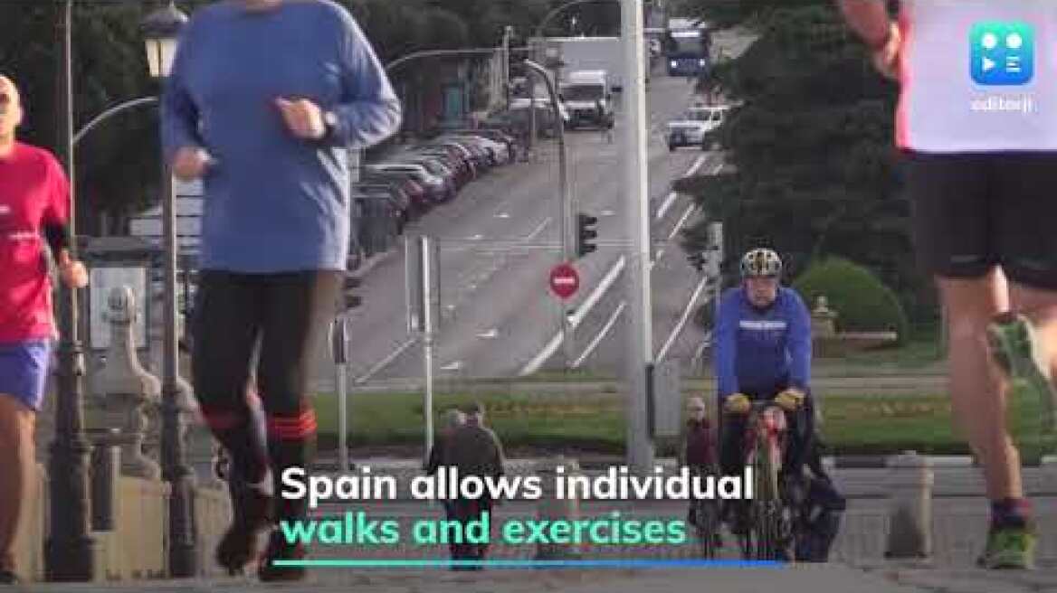 Spain to allow outside walks and individual exercise