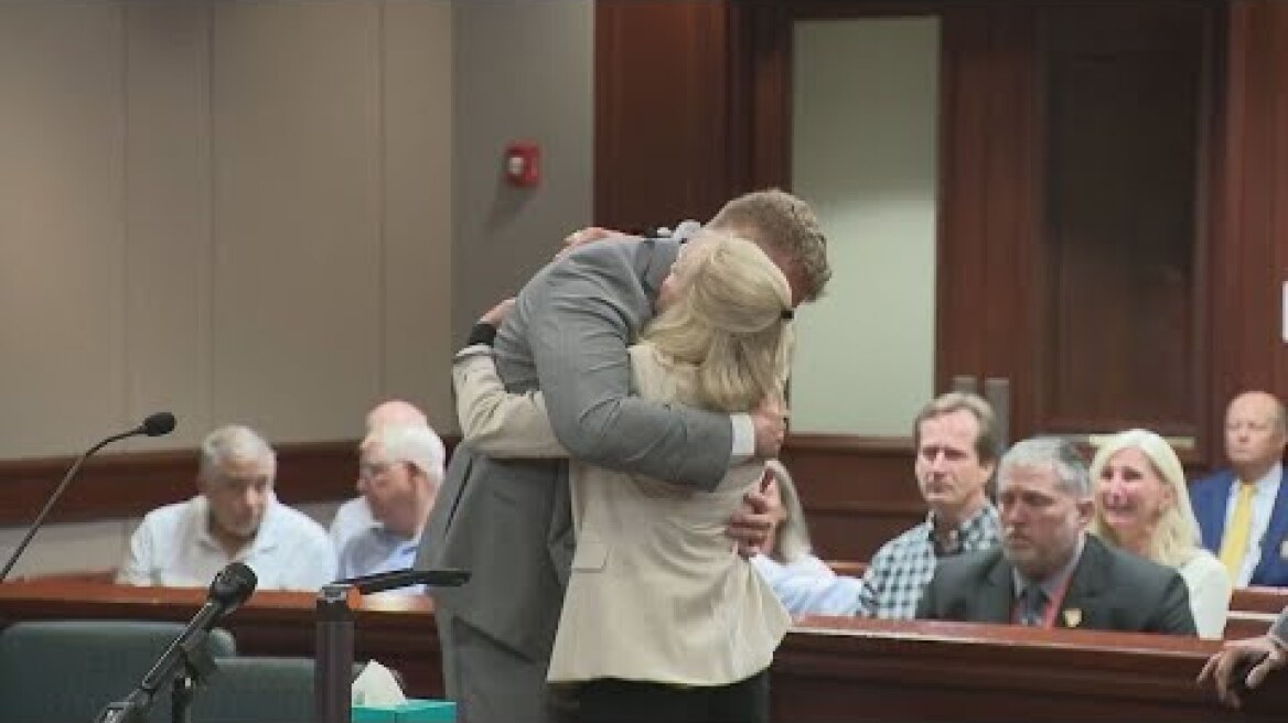 Wife of man killed in hit-and run hugs driver at his sentencing | WSB-TV