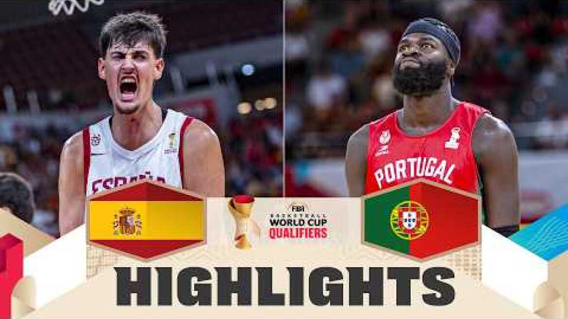 Spain 🇪🇸 v Portugal 🇵🇹 | Highlights | FIBA Basketball World Cup 2027 European Qualifiers
