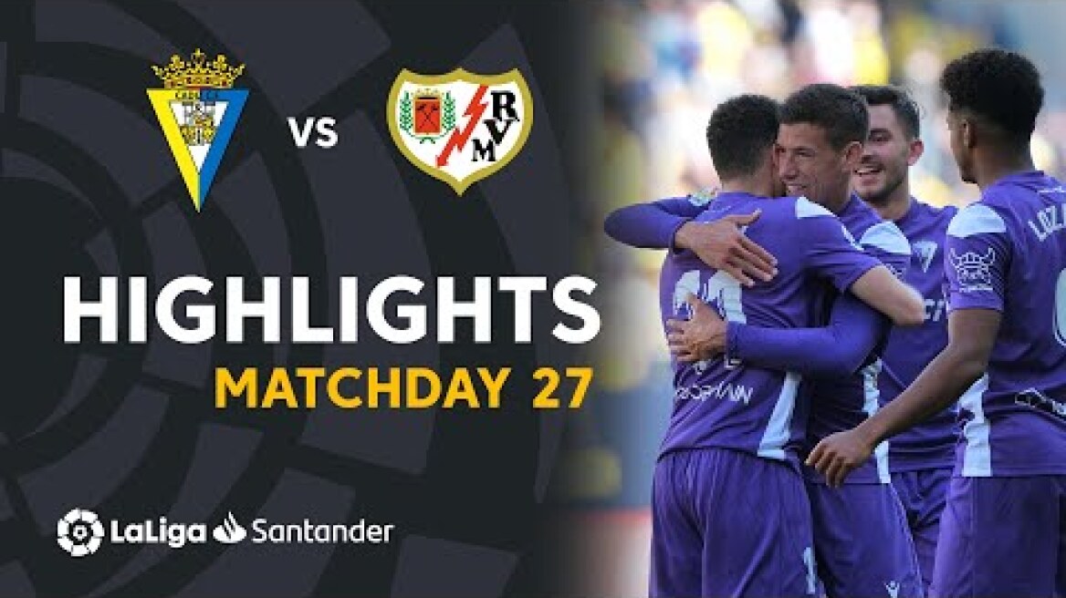 Resumen de Cádiz CF vs Rayo Vallecano (2-0)