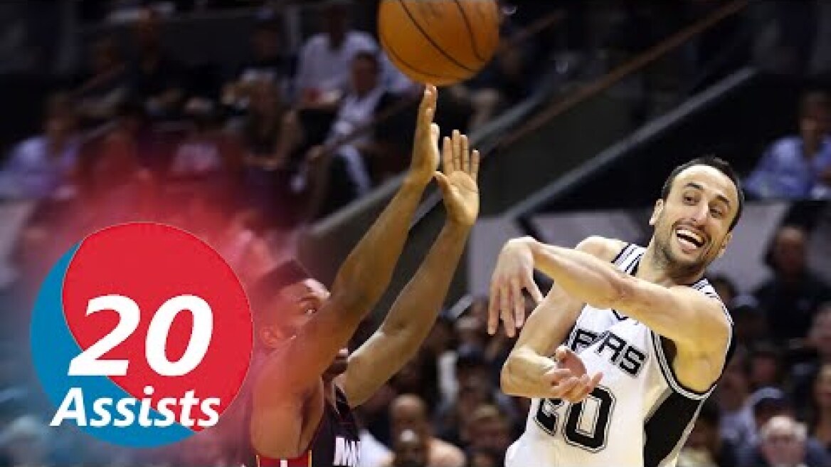 Manu Ginobili Top 20 Assists of Career