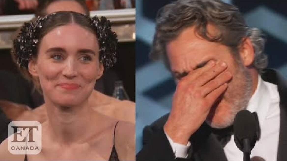 Joaquin Phoenix Gets Emotional For Rooney Mara In Golden Globes Speech