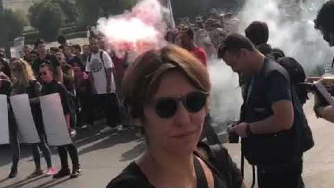 Πορεία φοιτητών στα Προπύλαια