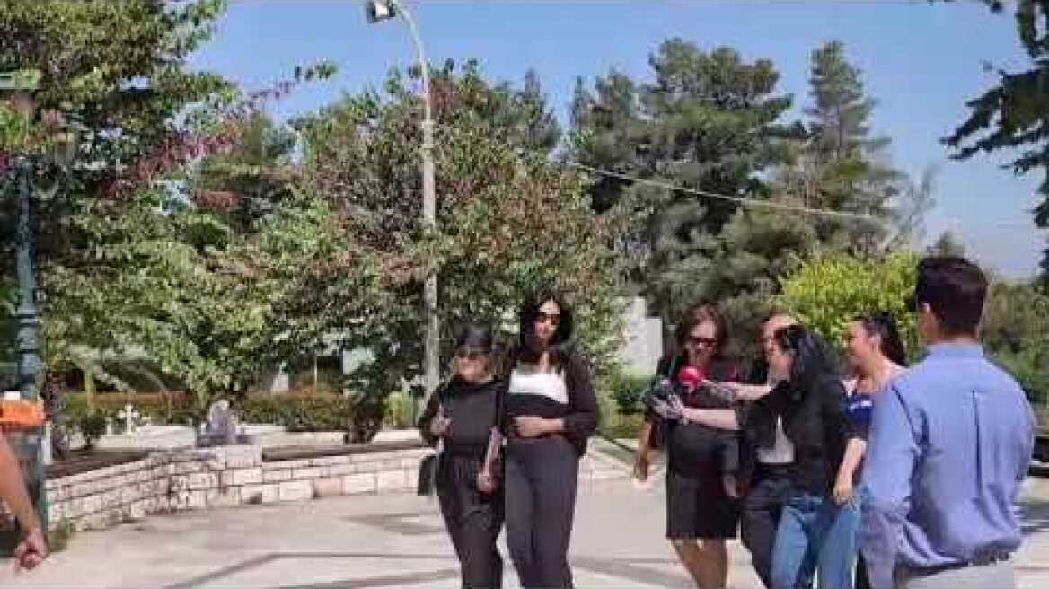 Το τελευταίο αντίο στον Νίκο Γαλανό, η σύντροφος του ,Έλενα Σαγανα