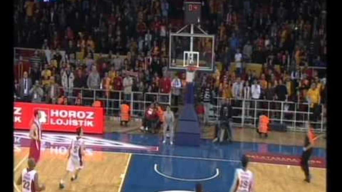 Το απίστευτο τρίποντο του Σλούκα Galatasaray-Ολυμπιακός