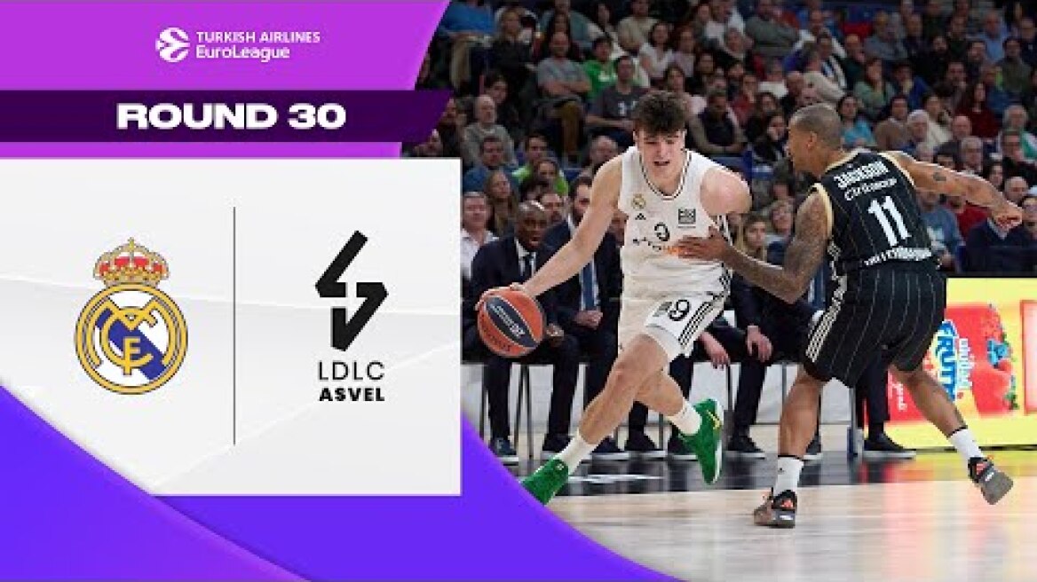 TAVARES Rules BOTH Ends of the court | Real Madrid - LDLC ASVEL | BASKETBALL HIGHLIGHTS R30 2025