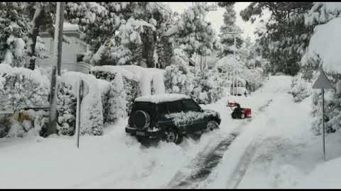Χιόνι στον Διόνυσο