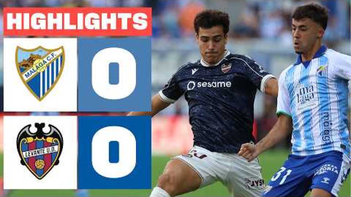 MÁLAGA CF 0 - 0 LEVANTE UD | RESUMEN LALIGA EA SPORTS