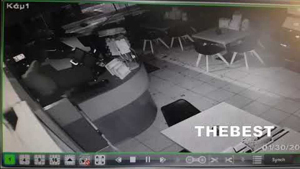 Διαρρήκτης εισβάλει σε  πρακτορείο του ΟΠΑΠ με το κεφάλι