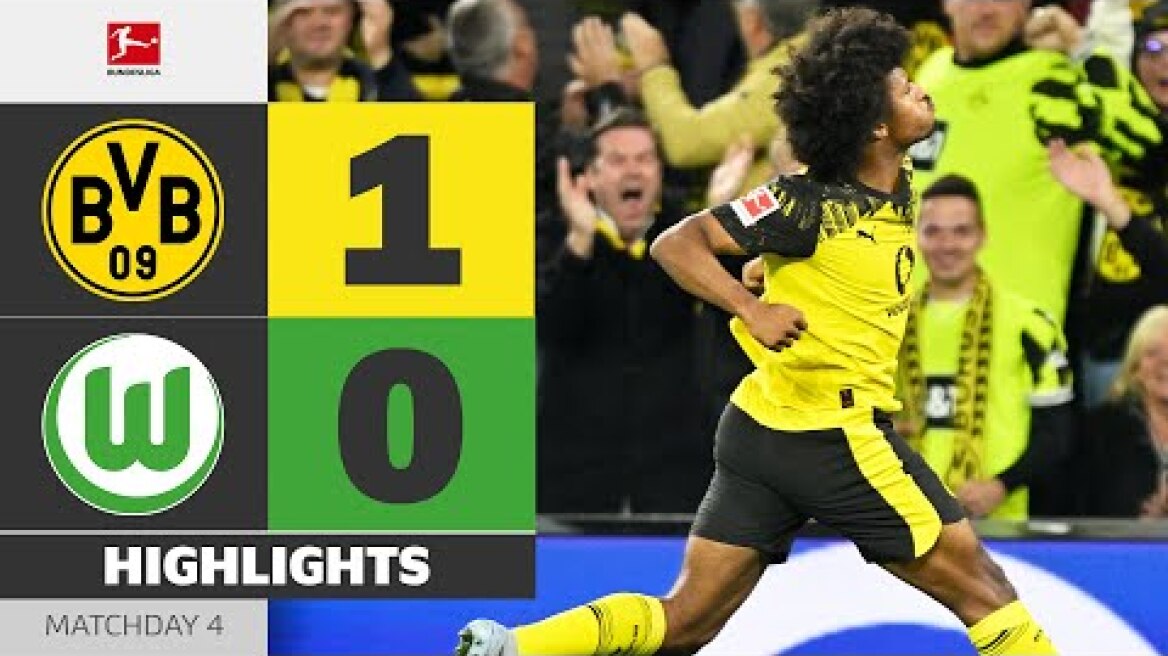 Adeyemi ROCKET Seals The Deal! | BORUSSIA DORTMUND - VFL WOLFSBURG | Highlights | MD 4 – Bundesliga