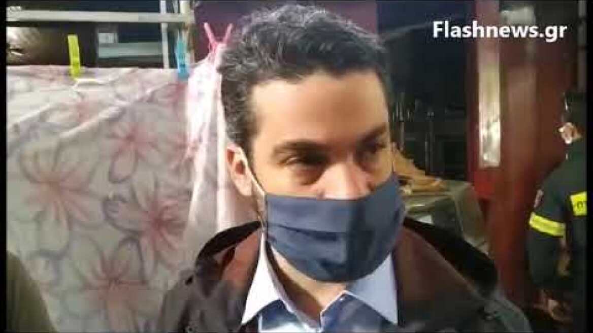 Ο δήμαρχος Χανίων, Παναγιώτης Σημανδηράκης για τη φωτιά στην δημοτική αγορά