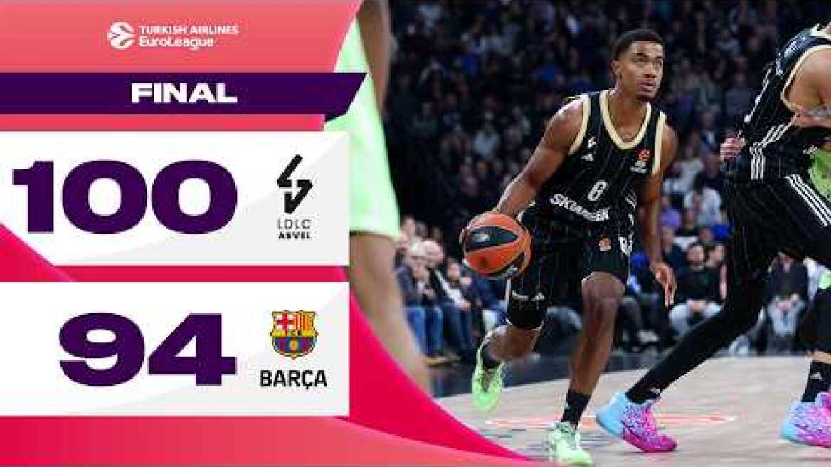 FRENCH DEFENSE Stops COMEBACK | LDLC Asvel – FC Barcelona | BASKETBALL HIGHLIGHTS R23 2024-25