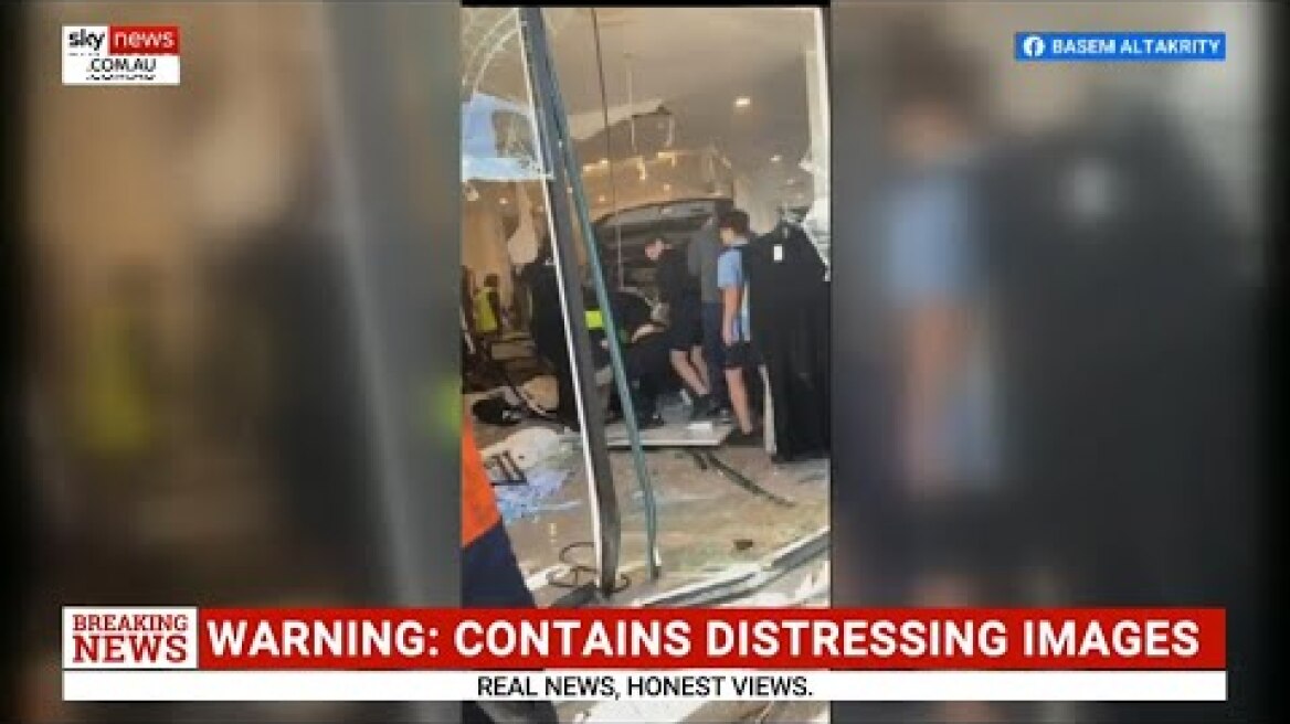 Police at the scene of horrifying Sydney crash