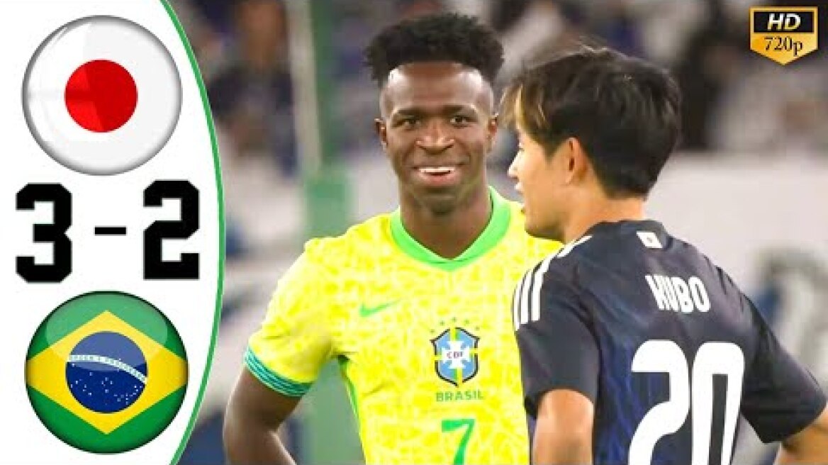 Japan vs Brazil 3-2 All Goals & Highlights 2025