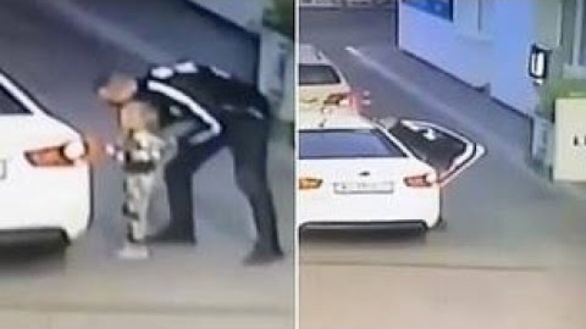 Girl, four, is lured into a car and abducted at a petrol station in Ukraine while her mother was pay