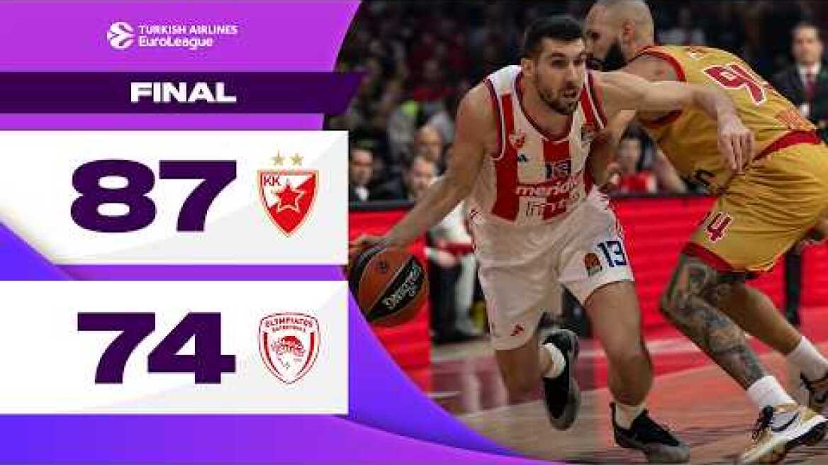 Shorthanded Zvezda’s Statement Win | Crvena Zvezda vs. Olympiacos BASKETBALL HIGHLIGHTS R15 2024-25