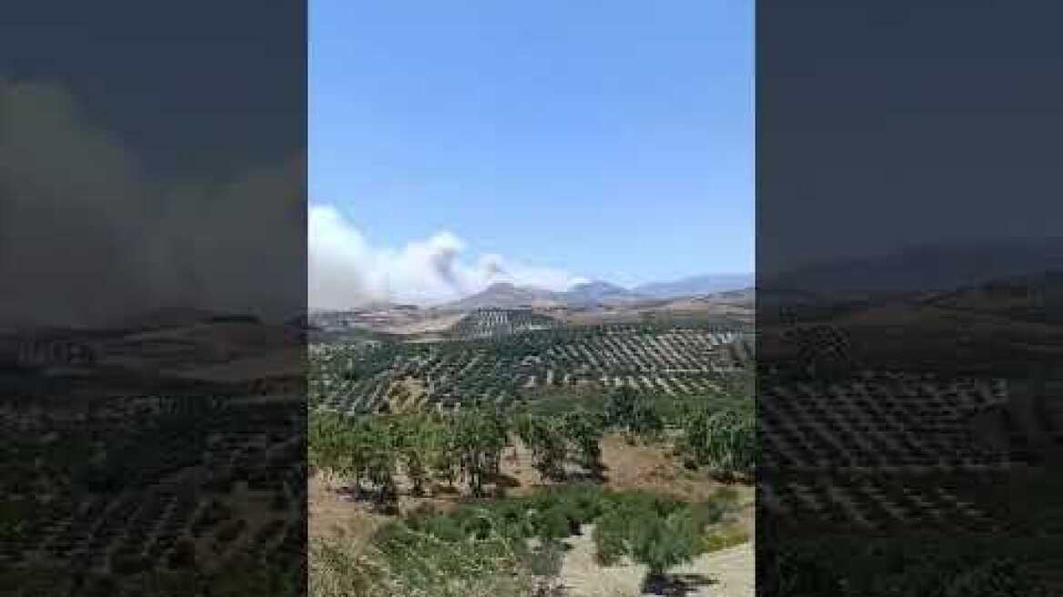 Φωτιά στο Μελιδοχώρι του Νομού Ηρακλείου