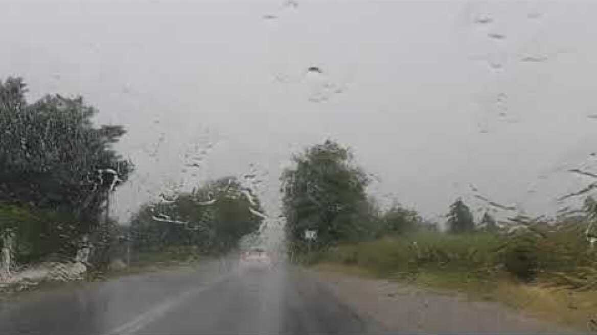 Πλημμύρισε η ε.ο.Τρικάλων-Καλαμπάκας