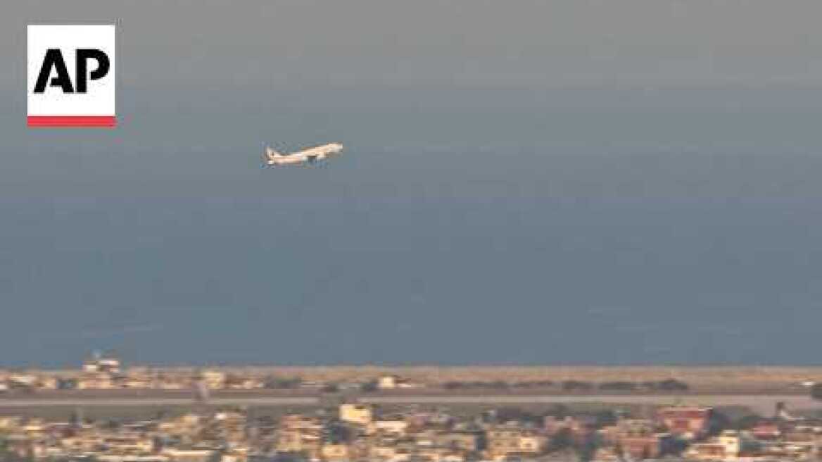 Commercial plane takes off in Beirut as Israeli airstrikes hit Lebanon capital