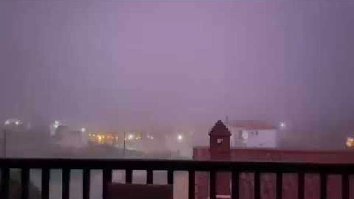 Μπουρίνι στη Λήμνο