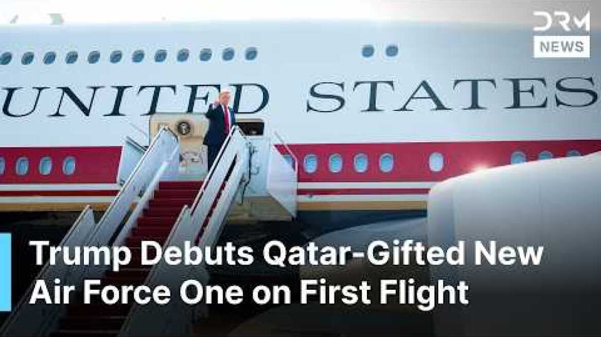Trump Takes First Flight on Qatar-Gifted New Air Force One Ahead of Historic July 4 Flyover | AC1N