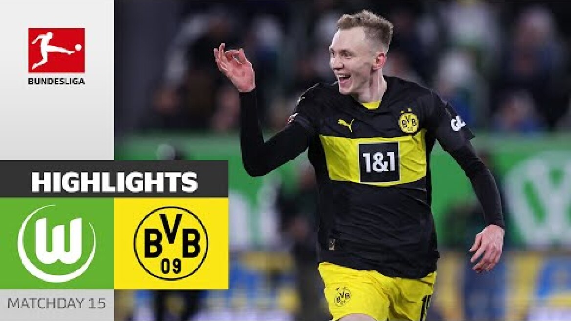 First Away Win! | VfL Wolfsburg - Borussia Dortmund | Highlights | Matchday 15 – Bundesliga 2024/25