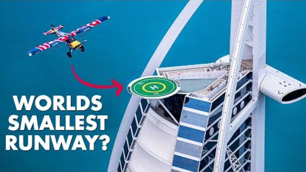 Landing A Plane On A Tiny Helipad (on top of a 7 Star hotel)