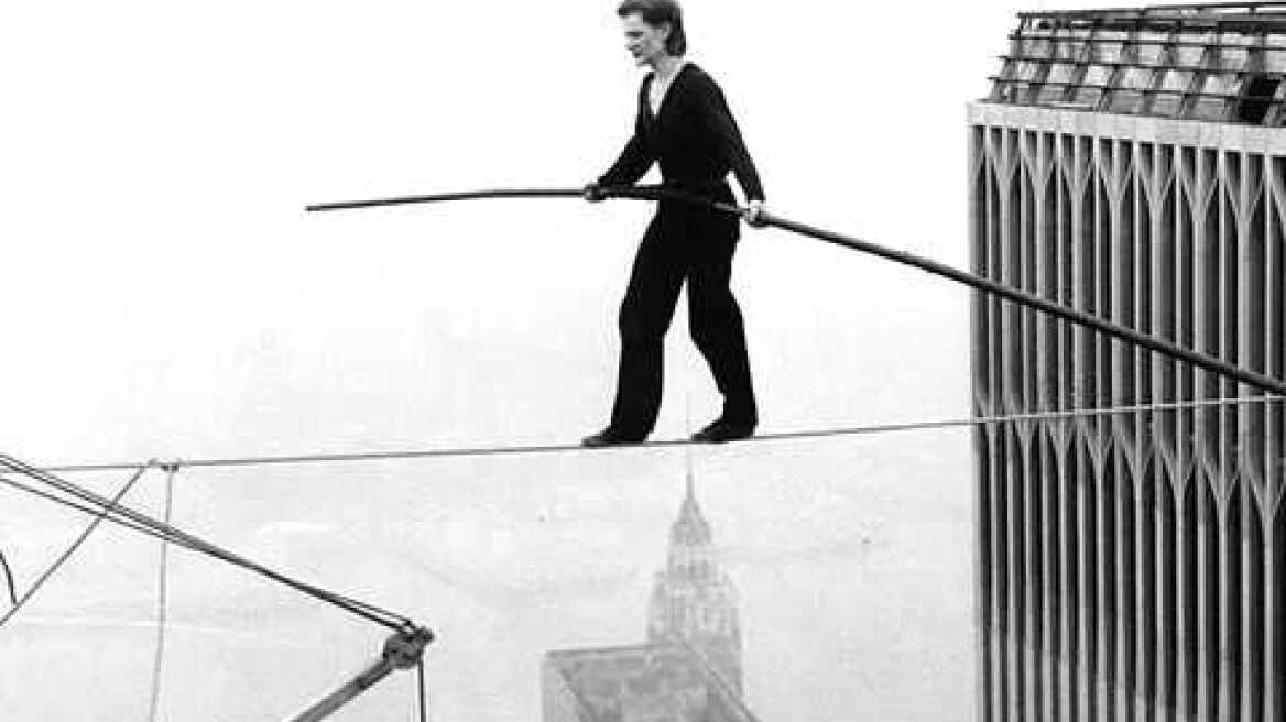 Twin Towers Tightrope Walk   Philippe Petit