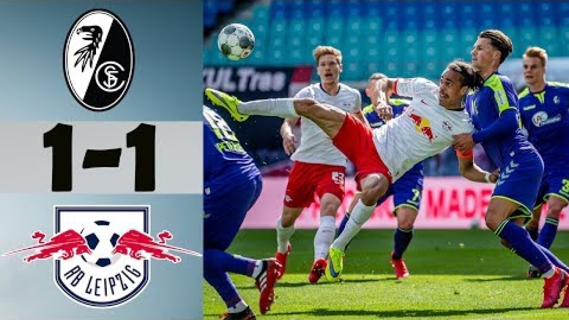 Leipzig vs Freiburg 1-1 Highlights 2020