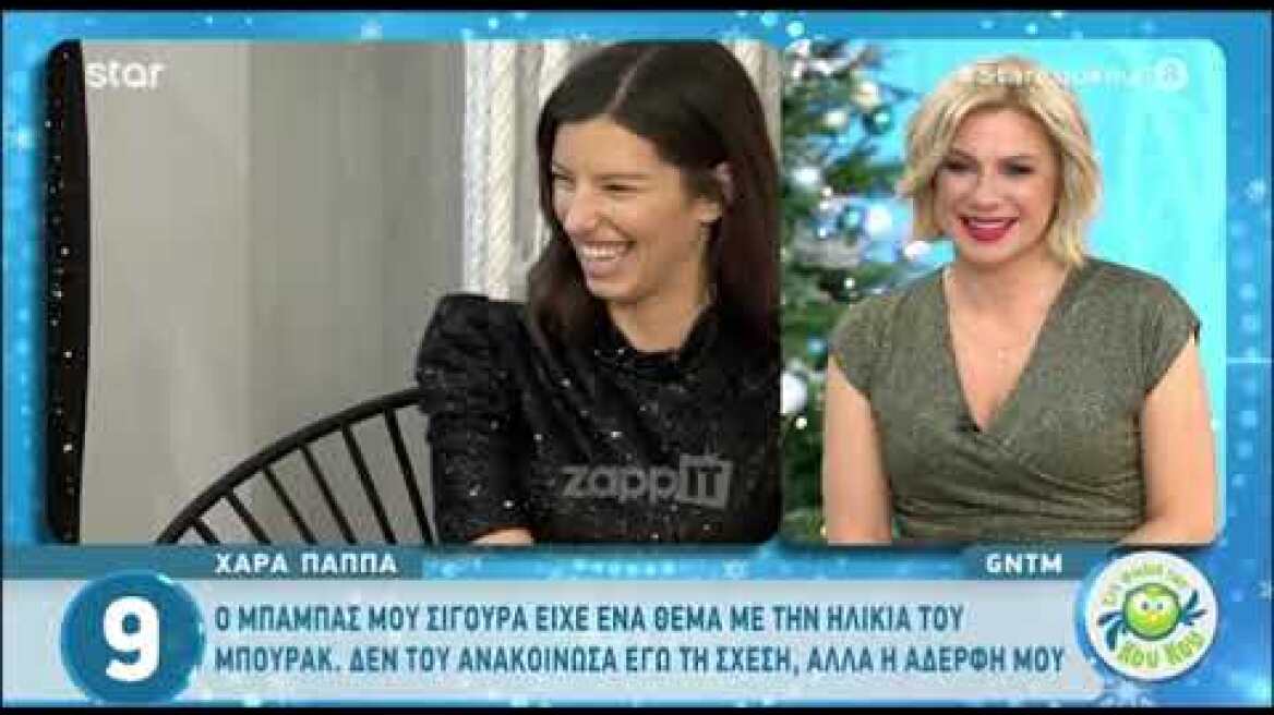 Η Χαρά Παππά εξομολογείται - "Ο μπαμπάς μου είναι 52 και ο Μπουράκ 47"