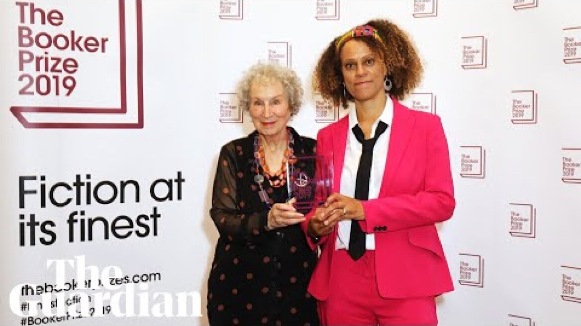 Margaret Atwood and Bernardine Evaristo jointly awarded Booker Prize