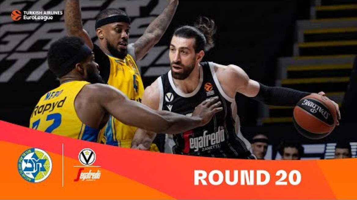 Maccabi -Virtus | Round 20 Highlights | 2023-24 Turkish Airlines EuroLeague