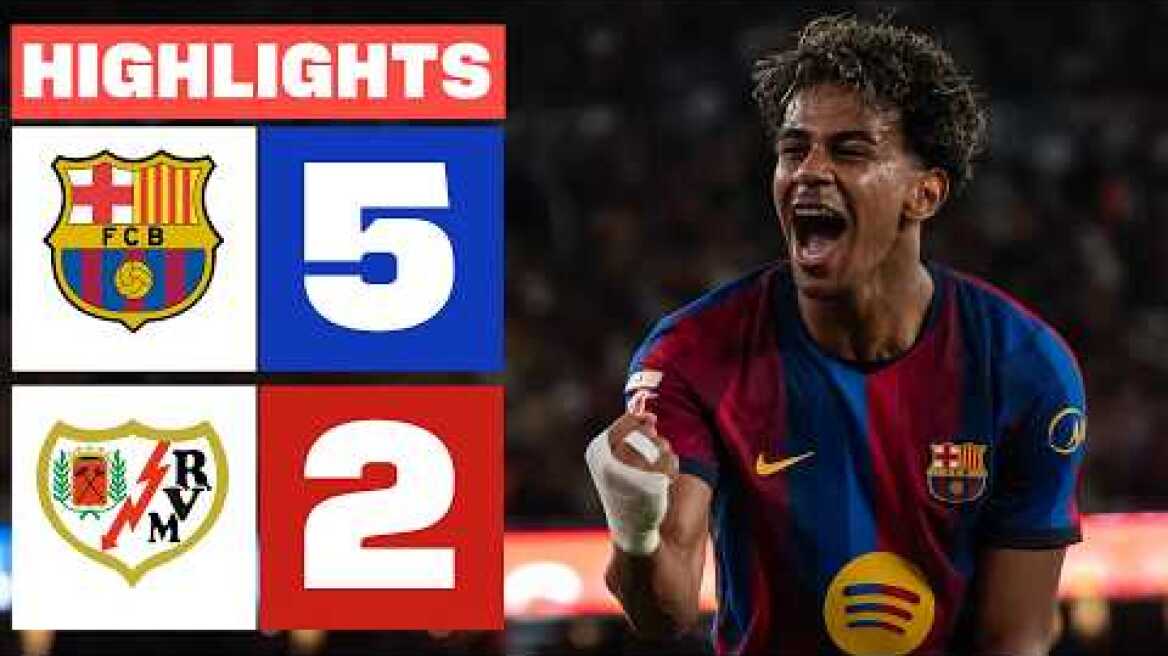 FC BARCELONA 5 - 2 RAYO VALLECANO | RESUMEN LALIGA EA SPORTS